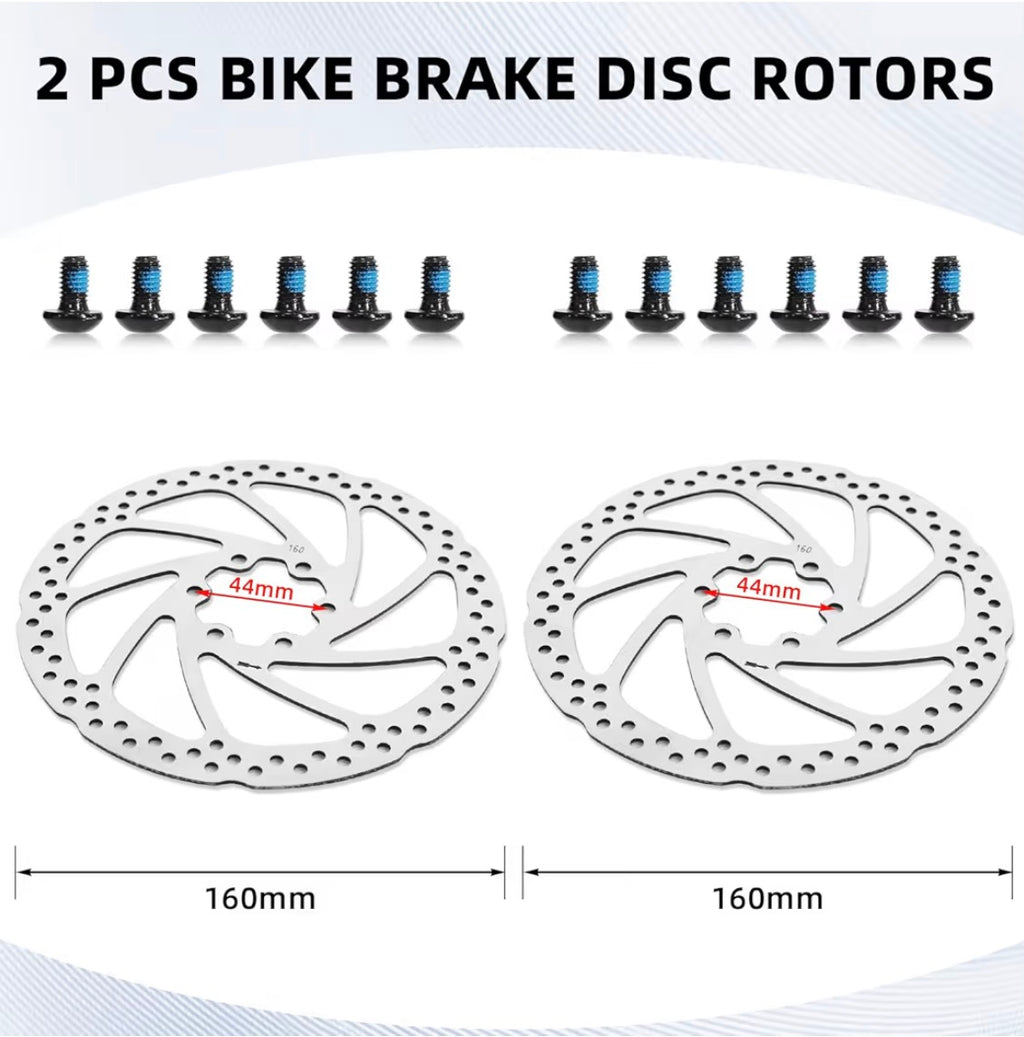 Front 850mm-Rear 1600mm Hydraulic Disk Brakes (Front and rear)